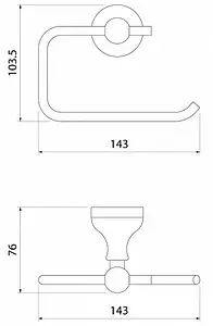 Держатель для запасных рулонов IDDIS Retro хром RETSS00i43, 2