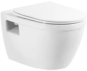 Унитаз подвесной безободковый BelBagno Loto белый BB070CHR/SC Унитаз подвесной безободковый BelBagno Loto белый BB070CHR/SC, 1