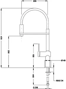 Смеситель для кухни с подключением к фильтру Teka E-Pure EP 937 хром 116000001 Смеситель для кухни с подключением к фильтру Teka E-Pure EP 937 хром 116000001, 2