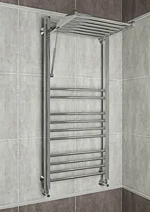 Полотенцесушитель водяной лесенка Terminus Валенсия люкс П18 500х1200 полированная сталь 4620768884573, 3