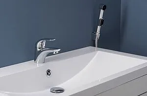 Смеситель для раковины с гигиеническим душем Aquanet Cobra хром SD90363-3 Смеситель для раковины с гигиеническим душем Aquanet Cobra хром SD90363-3, 3