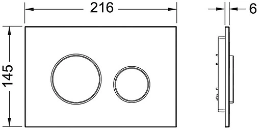 Инсталляция для подвесного унитаза Set 4 в 1 TECEbase kit 2.0 K440920 с кнопкой TECEloop белый глянцевый