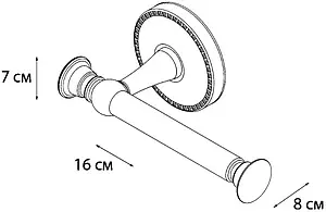 Держатель для запасных рулонов Fixsen Adele хром FX-55010A Держатель для запасных рулонов Fixsen Adele хром FX-55010A, 2