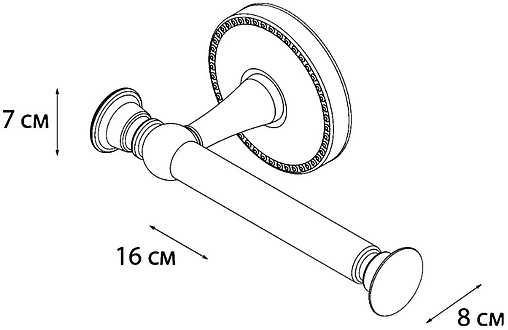 Держатель для запасных рулонов Fixsen Adele хром FX-55010A Держатель для запасных рулонов Fixsen Adele хром FX-55010A