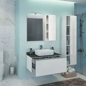 Шкаф-зеркало Comforty Милан 90 R белый 00004137130CF Шкаф-зеркало Comforty Милан 90 R белый 00004137130CF, 4