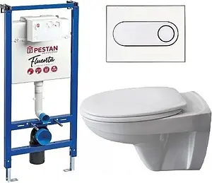 Комплект 6 в 1 Pestan Fluenta Basic SET40006460AW с кнопкой Active белый глянцевый Комплект 6 в 1 Pestan Fluenta Basic SET40006460AW с кнопкой Active белый глянцевый, 1