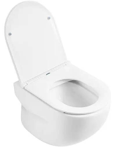 Комплект 5 в 1 BelBagno Onda BB066CHR/BB870SC/BB002-80/BB014-SR-BIANCO с кнопкой белый глянцевый