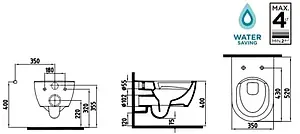 Унитаз подвесной безободковый Bien Harmony белый HRKA052N3VP0W3000 Унитаз подвесной безободковый Bien Harmony белый HRKA052N3VP0W3000, 2