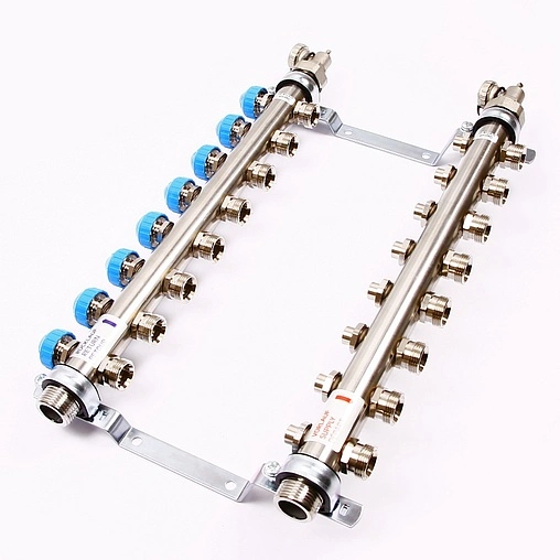 Группа коллекторная без расходомеров 8 отводов 1&quot;н/н x ¾&quot;ек Uni-fitt 456W4308