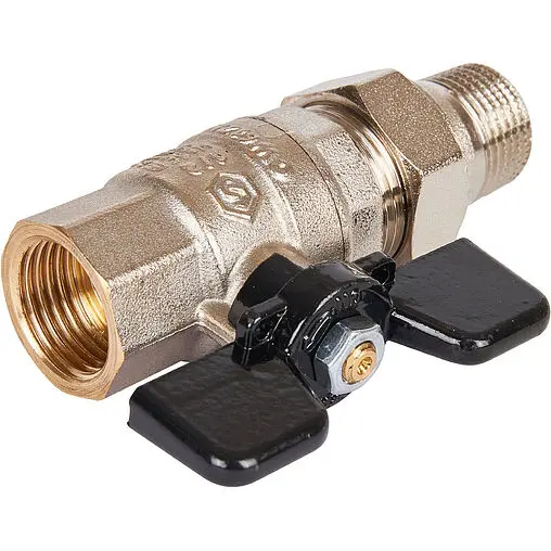 Кран шаровый с американкой ½"в x ½"н Stout SVB-0007-000015