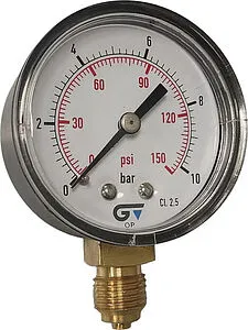 Манометр радиальный Genebre 50мм 16 бар ¼&quot; 3820 016, 1