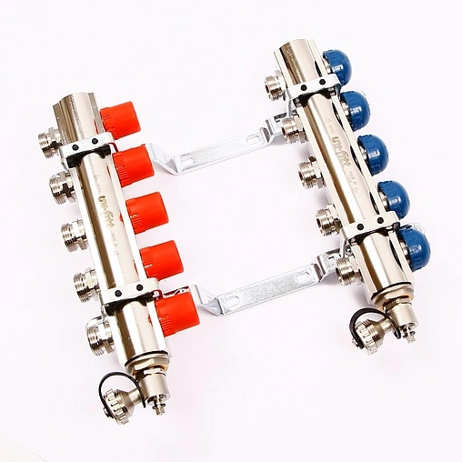 Группа коллекторная без расходомеров 5 отводов 1&quot;в/в x ¾&quot;ек Uni-fitt 441E4305
