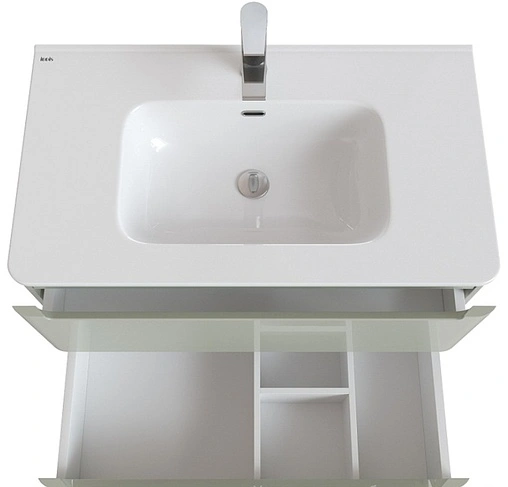 Тумба-умывальник подвесная IDDIS Edifice 80 фисташково-серый EDI80G0i95+0108000i28