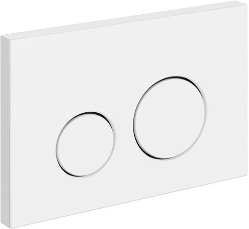 Клавиша смыва для унитаза Cersanit Twins 63526 белый матовый Клавиша смыва для унитаза Cersanit Twins 63526 белый матовый