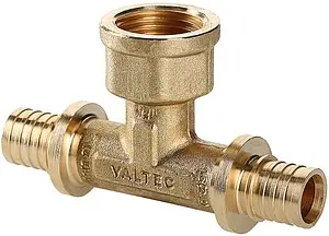 Тройник аксиальный переходной 16мм x ½&quot;в x 16мм Valtec VTm.432.BG.160416, 1