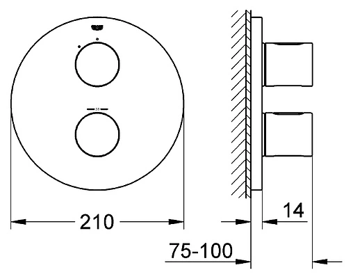Термостат для 1 потребителя Grohe Grohtherm 3000 Cosmopolitan белый 19467LS0