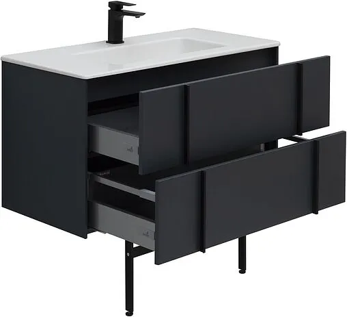 Тумба под умывальник подвесная Allen Brau Reality 90 антрацит 1.32006.AM