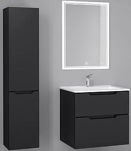 Шкаф-зеркало Jorno Slide 65 антрацит Sli.03.60/A, 4