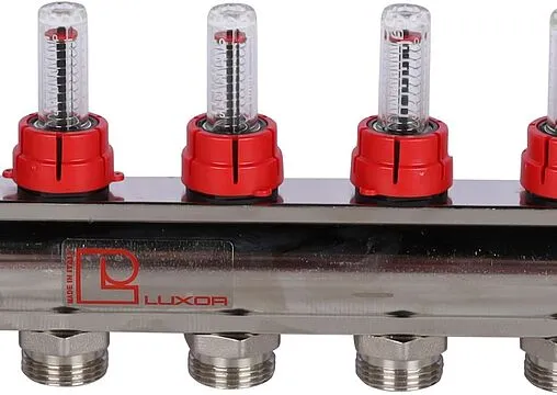 Группа коллекторная с расходомерами 12 отводов 1&quot;в/в x ¾&quot;ек Luxor CD 473M/12 15652712MN