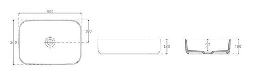 Раковина ISVEA Infinity 50 мятный 10NF65050-2T