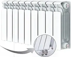 Радиатор биметаллический 9 секций нижнее левое подключение Rifar Base Ventil 350 RBVL35009 Радиатор биметаллический 9 секций нижнее левое подключение Rifar Base Ventil 350 RBVL35009