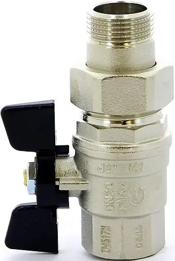 Кран шаровый с американкой ¾"в x ¾"н Bugatti Oregon 03220032 Кран шаровый с американкой ¾"в x ¾"н Bugatti Oregon 03220032