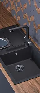 Мойка кухонная Omoikiri Sumi 100-BL черный 4993654, 3