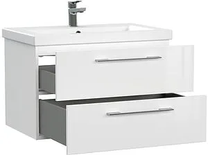 Тумба-умывальник подвесная Cersanit Lara 80 белый 64137+, 4