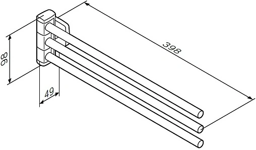 Полотенцедержатель Am.Pm Gem хром A9032700