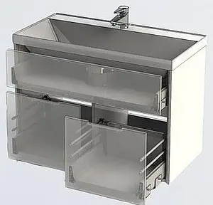 Тумба-умывальник Aquanet Латина 90 белый 00179449+00179396 Тумба-умывальник Aquanet Латина 90 белый 00179449+00179396, 4