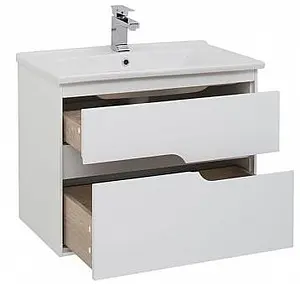 Тумба-умывальник подвесная Aquanet Модена 75 белый 00198486+00182319, 4