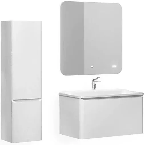 Тумба под умывальник подвесная Raval Welto 80 белый Wel.01.80/P/W/RL