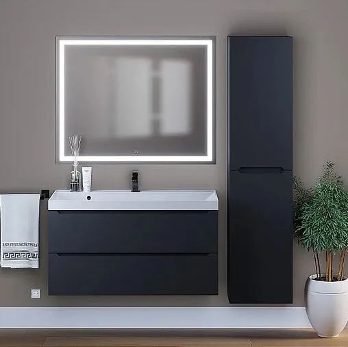 Тумба-умывальник подвесная Uperwood UPD Tanos 100 чёрный матовый 291020256 Тумба-умывальник подвесная Uperwood UPD Tanos 100 чёрный матовый 291020256