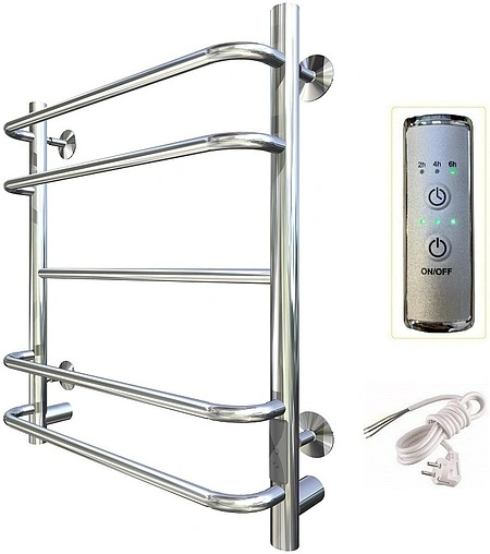 Полотенцесушитель электрический лесенка Тругор Идеал комби Пэк сп 3 60х40 32 мм полированная сталь
