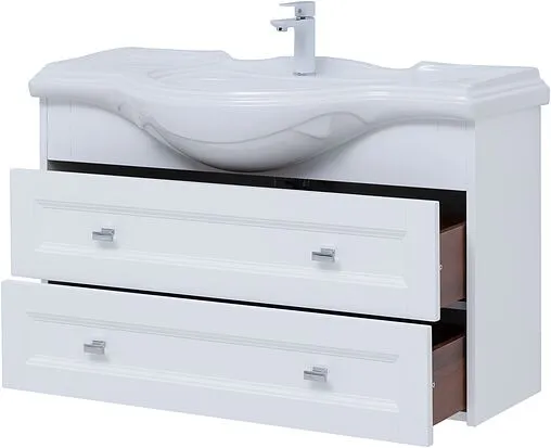 Тумба под умывальник подвесная Aquanet Монте 85 белый матовый 00303998