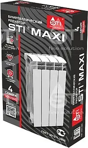 Радиатор биметаллический 4 секции STI MAXI 500/100, 5