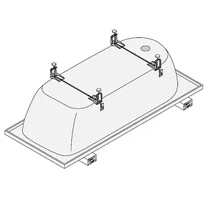 Ножки для ванны стальной Bette B23-1500 Ножки для ванны стальной Bette B23-1500, 3