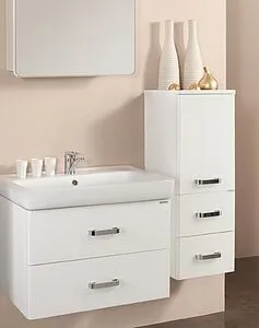 Шкаф-пенал подвесной Aquaton Америна 35 белый 1A137803AM010 Шкаф-пенал подвесной Aquaton Америна 35 белый 1A137803AM010, 3