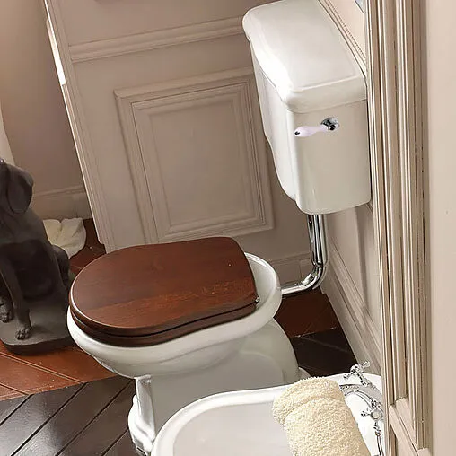 Унитаз со средним бачком Kerasan Retro белый 101101+107201+