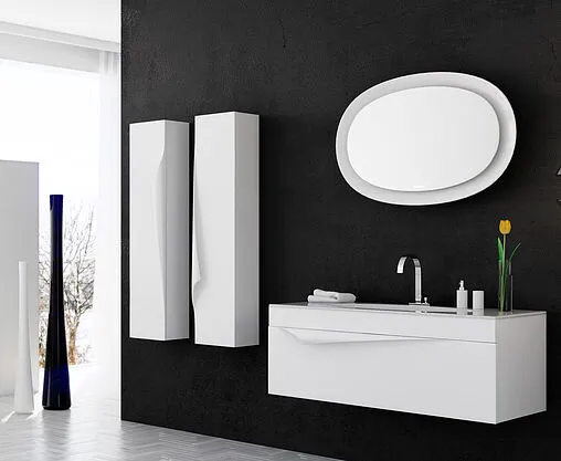 Шкаф-пенал подвесной Clarberg Papyrus 35 белый матовый PAP0535