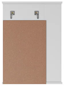 Шкаф-зеркало Айсберг Волна 1-50 R белый DA1031HZ, 4