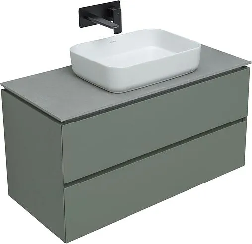 Тумба-умывальник подвесной Allen Brau Infinity 100 олива 1.21003.CGM+