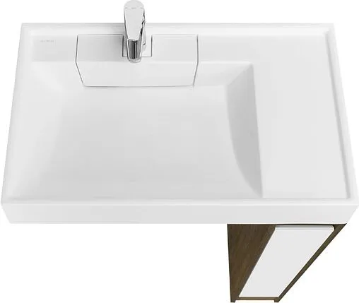 Тумба под умывальник напольная без фасада Aquaton Лондри 20 дуб кантри 1A267101LHDY0