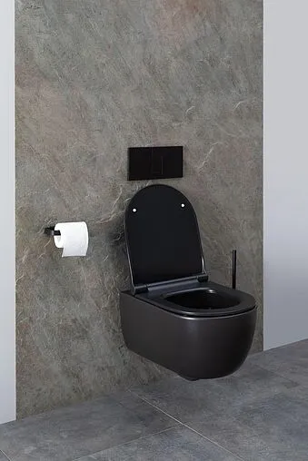 Унитаз подвесной безободковый Allen Brau Priority черный матовый 4.31001.31