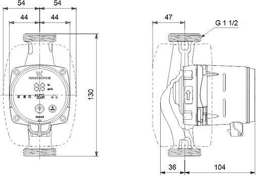 Насос циркуляционный Grundfos Alpha3 25-40 130 99371952