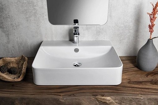 Раковина ISVEA Sott'Aqua 60 белый 10SQ51061SV Раковина ISVEA Sott'Aqua 60 белый 10SQ51061SV