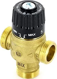 Трехходовой термостатический смесительный клапан ¾&quot; +30...+65°С Kvs 2.3 Uni-Fitt 353G2430, 5