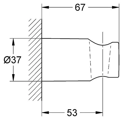 Держатель ручного душа Grohe Rainshower хром 27056000