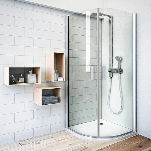 Душевое ограждение 900x900мм прозрачное стекло Roltechnik Tower Line TR1/900 722-9000000-01-02