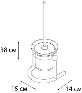 Ёршик для унитаза Fixsen Equipment хром FX-403 Ёршик для унитаза Fixsen Equipment хром FX-403, 2